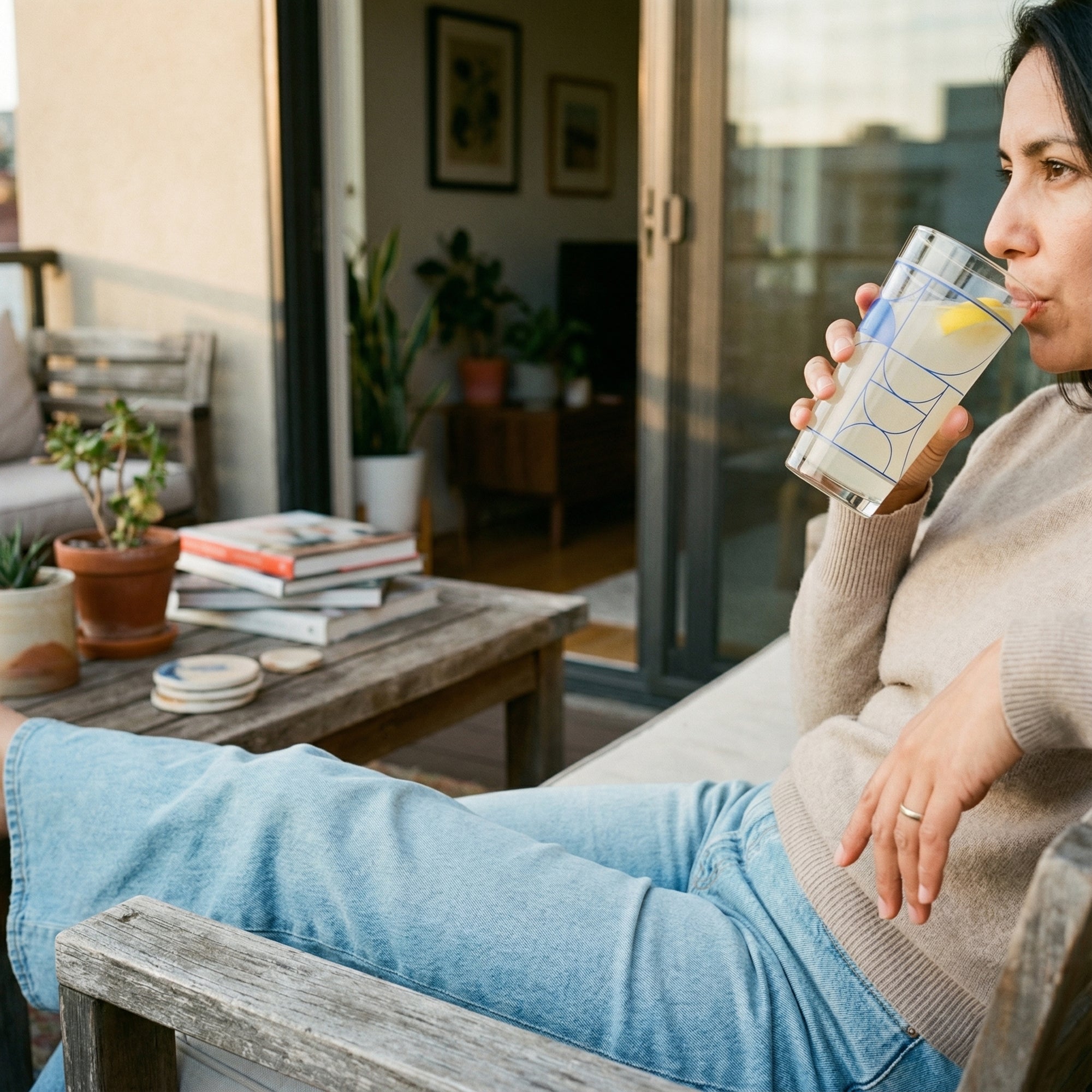 Calexo Mixing Glass — 16oz Geometric