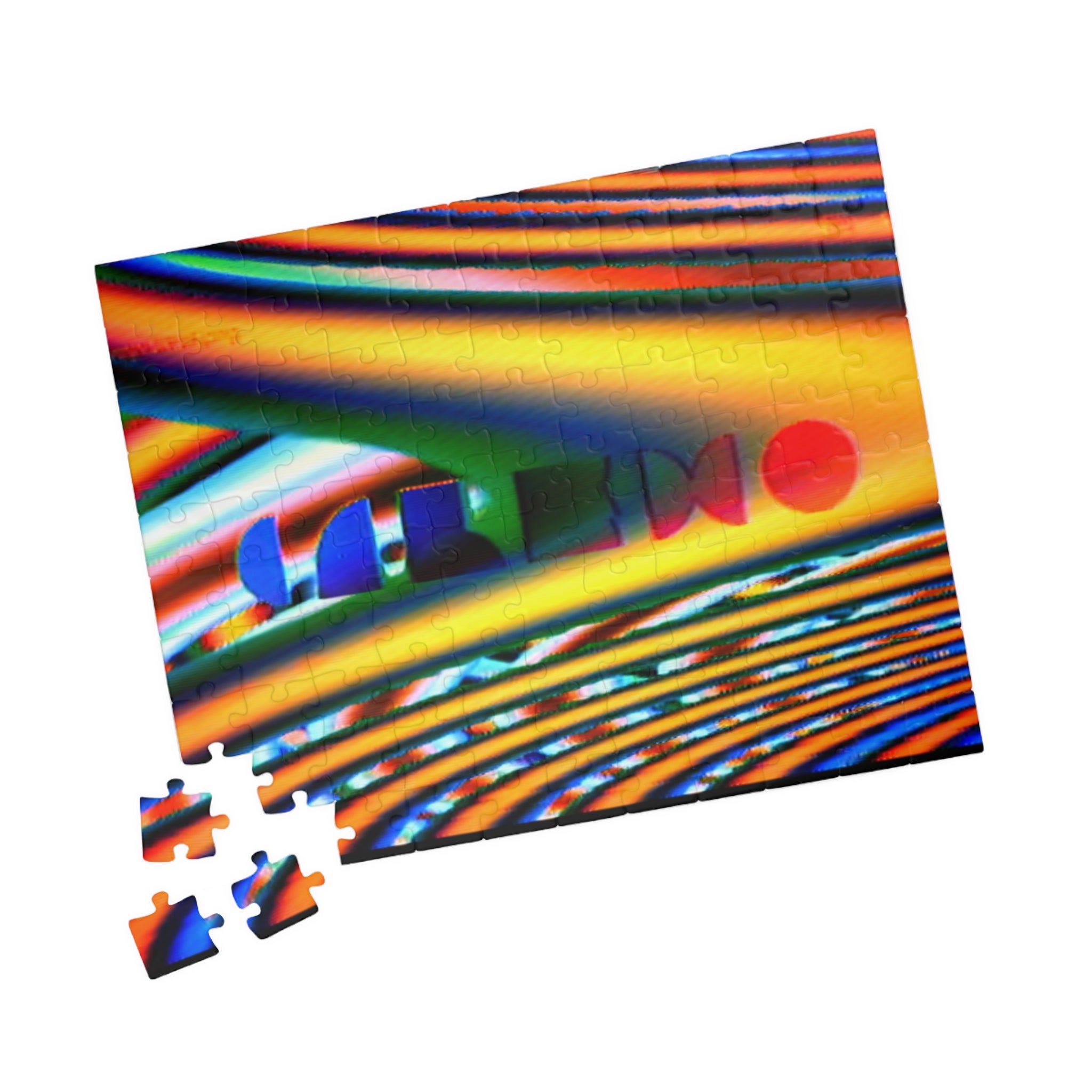 Calexo Abstract Colorwave Puzzle