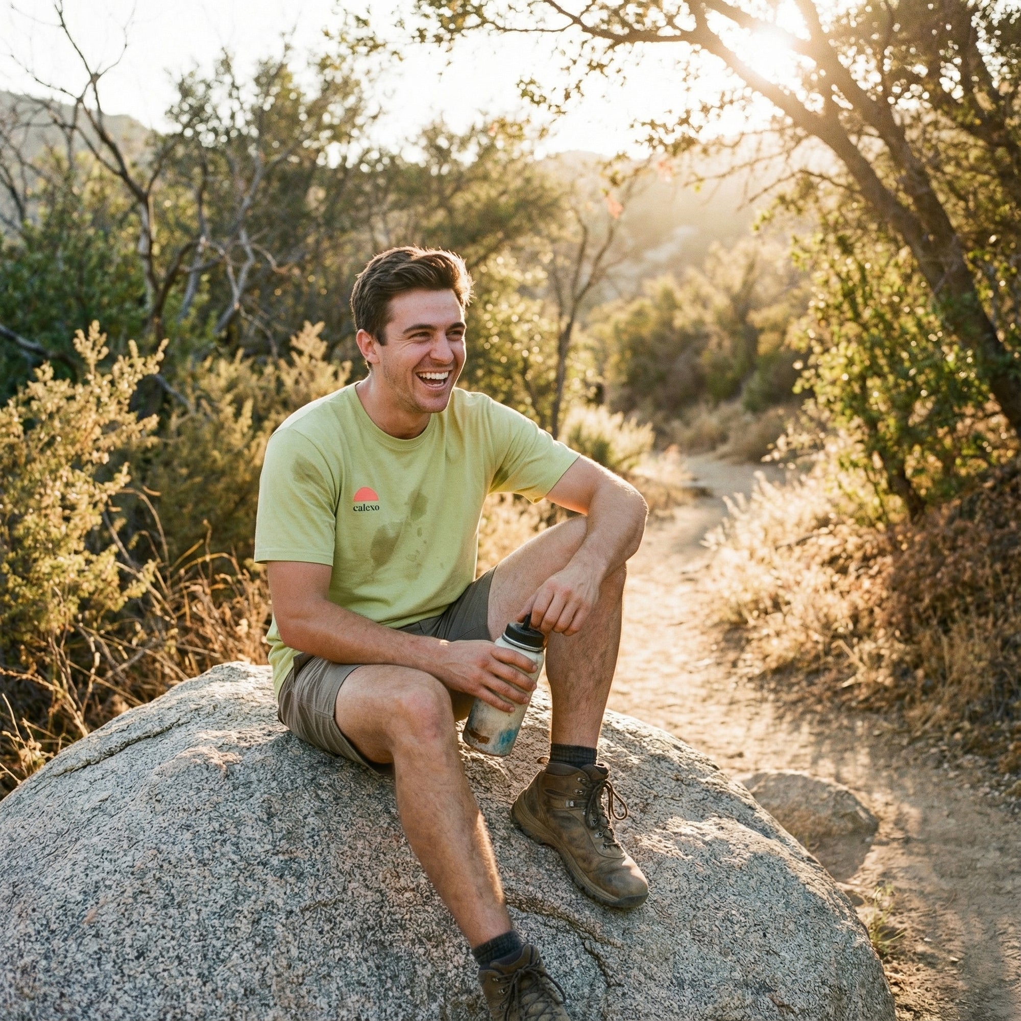 Calexo Sun Classic T-Shirt — Minimal Logo, Timeless Casual Tee