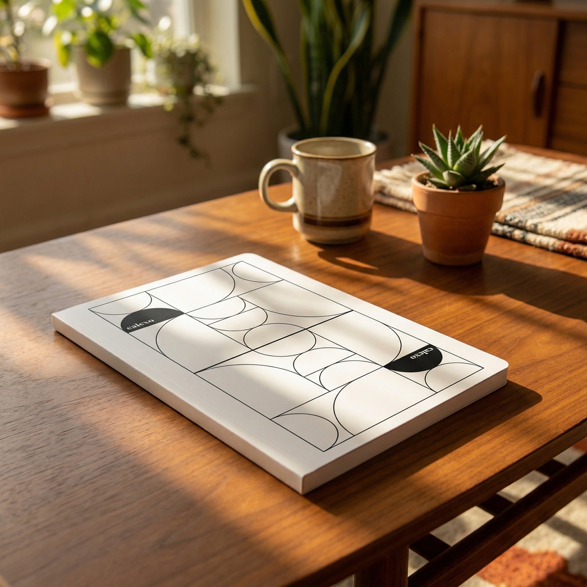 Calexo Softcover Journal — Geometric Calm