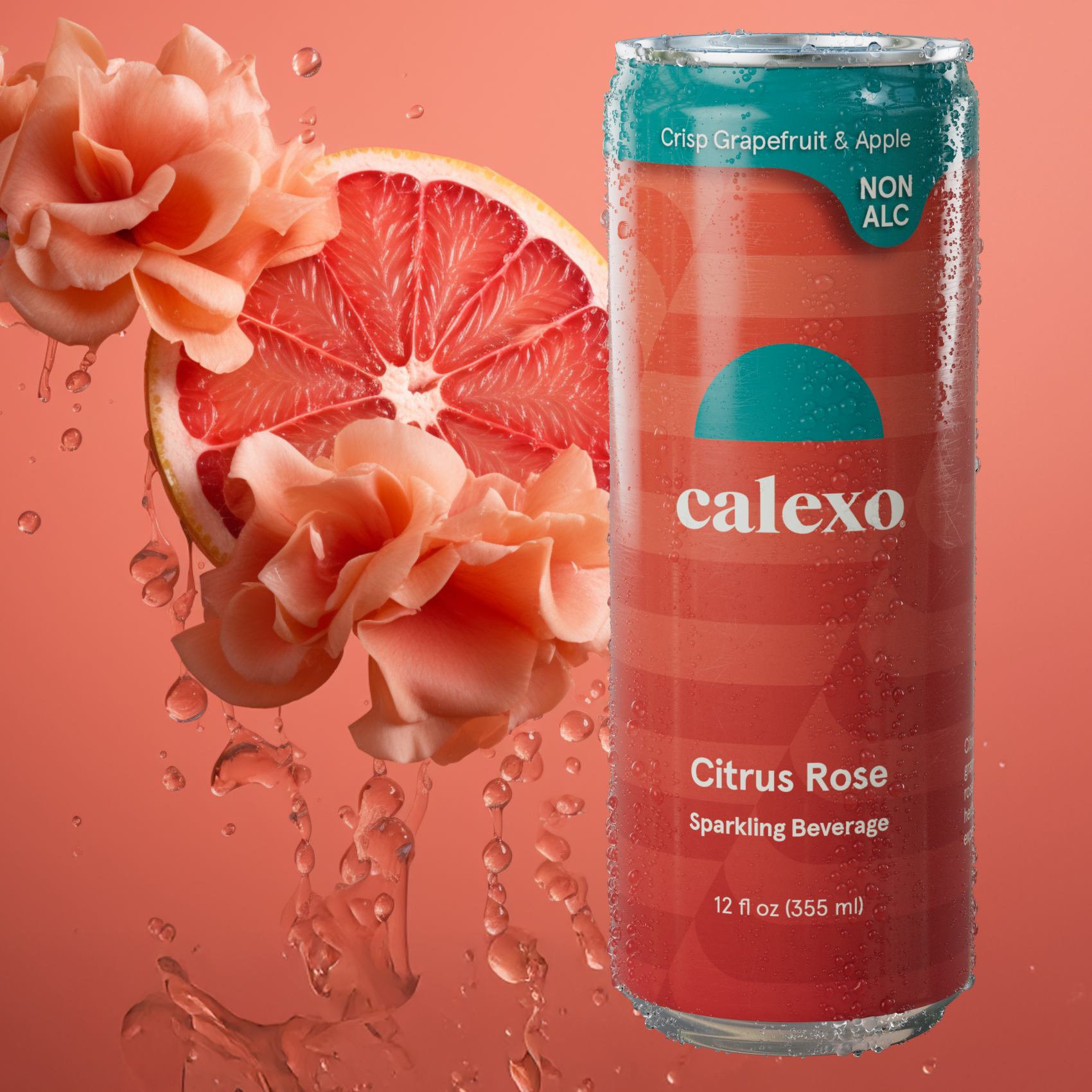 Citrus Rose - Non-Alcoholic Sparkling Mocktail - 12oz