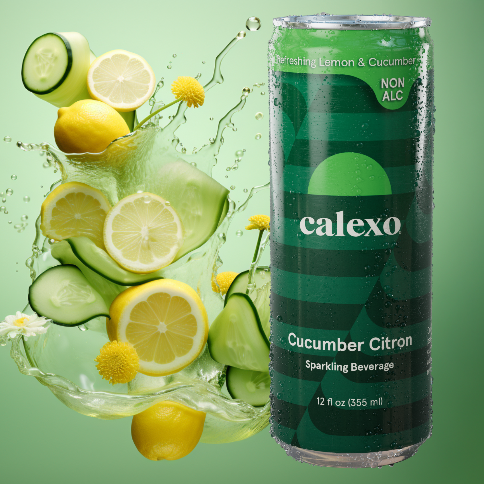 Cucumber Citron - Non-Alcoholic Sparkling Mocktail - 12oz